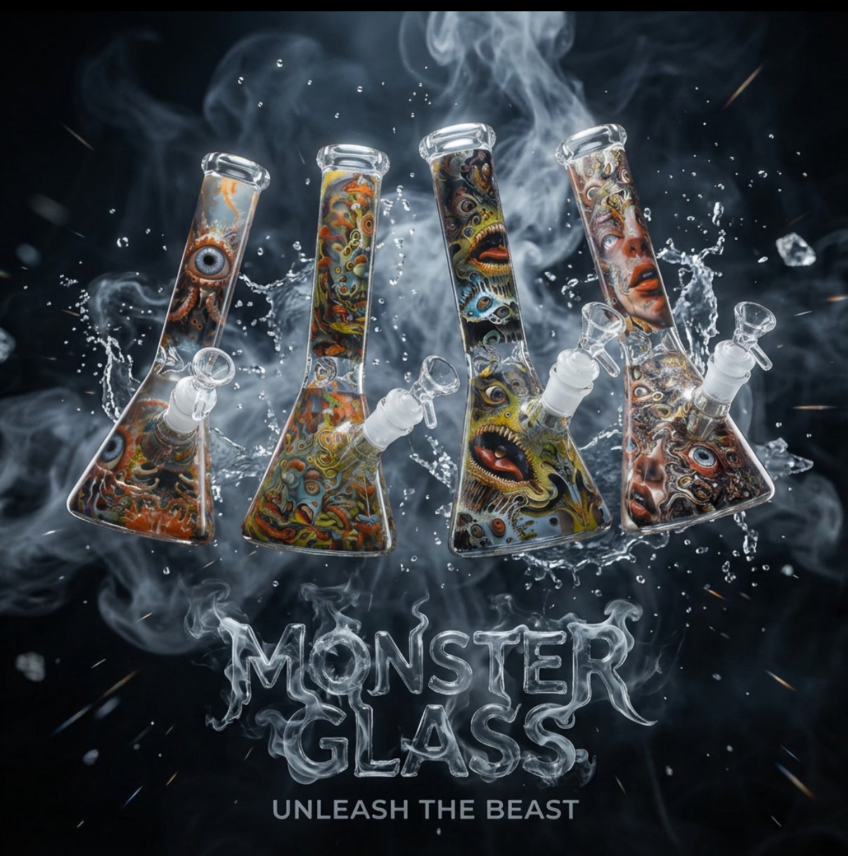 10” Horror Vision Beaker Water Pipe