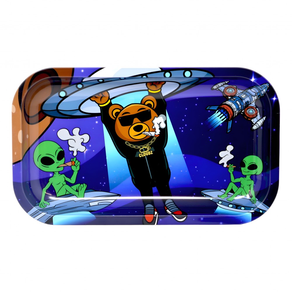 Alien Cloudz Rolling Tray - Medium Size