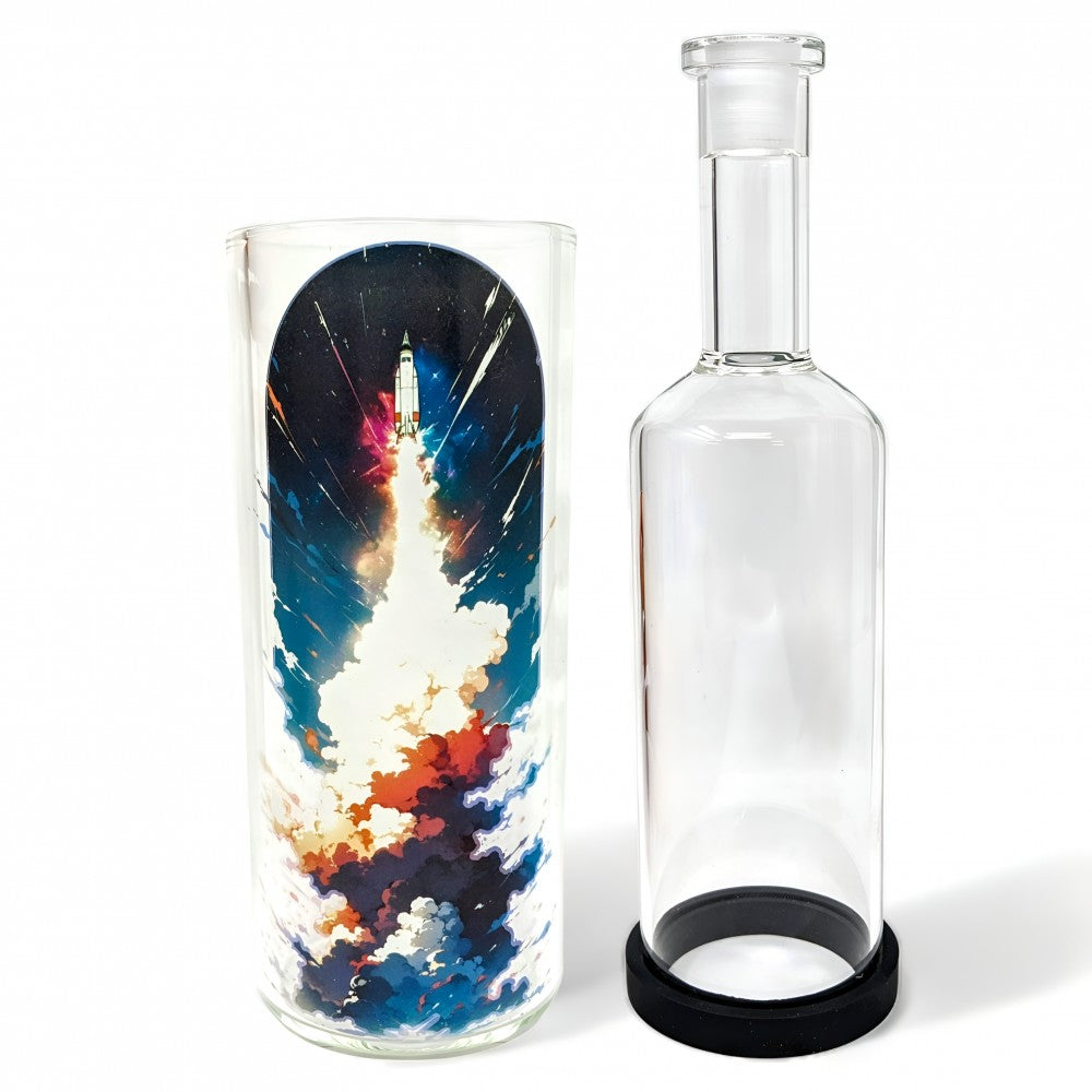 On Point Glass - 8" Ultimate Space Launch Gravity Water Pipe