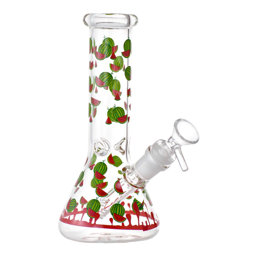 8" Assorted Design Sticker Art Beaker Water Pipe