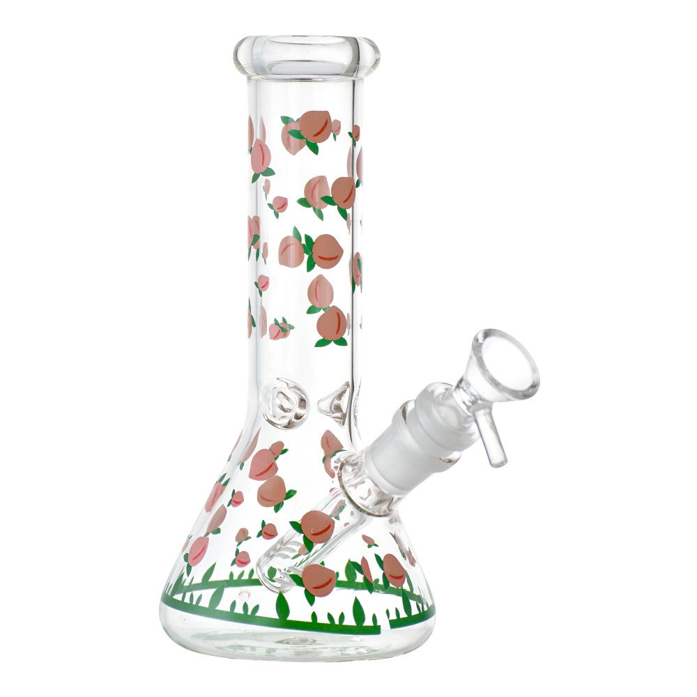 8" Assorted Design Sticker Art Beaker Water Pipe